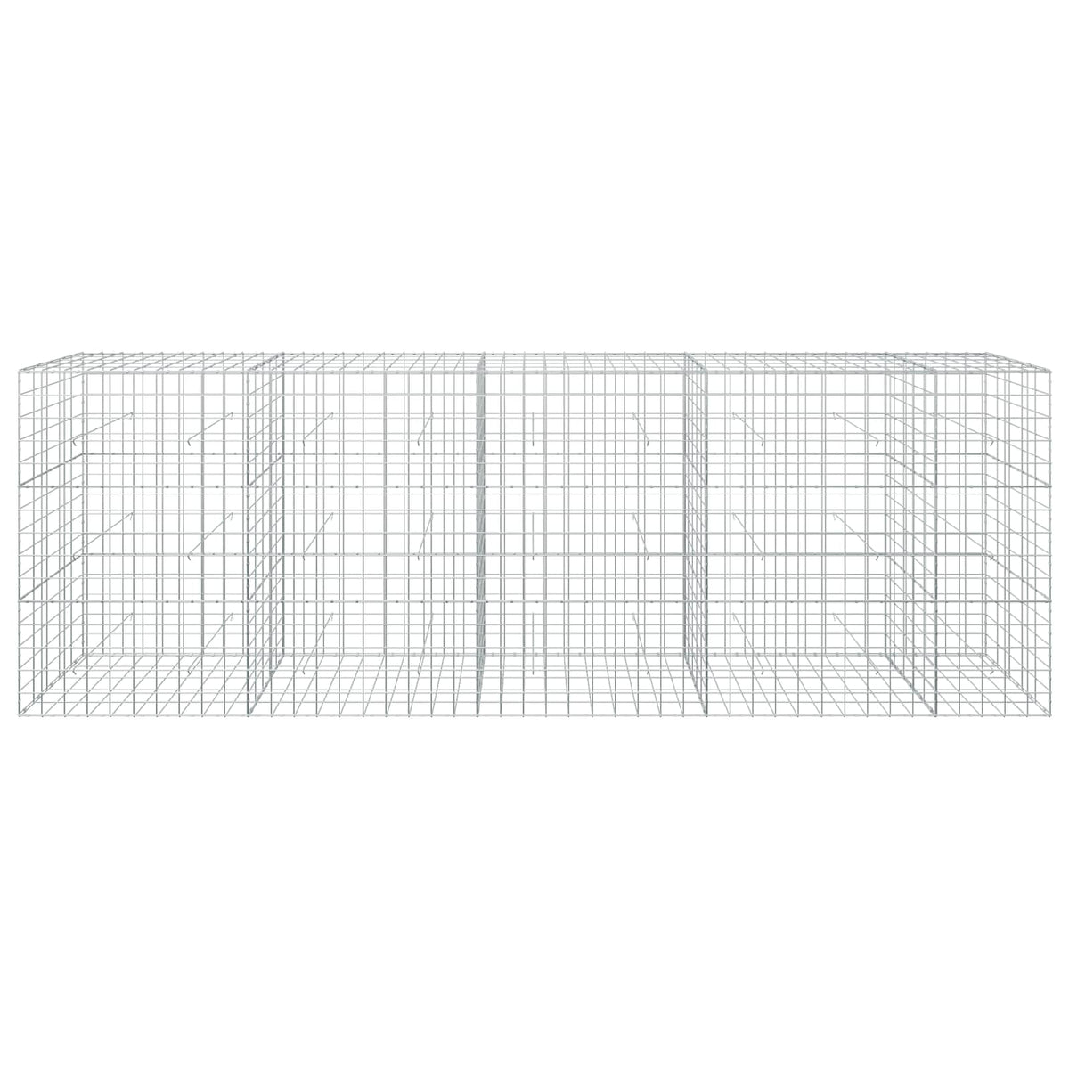 vidaXL Gabion with 3.5 mm Wire and 10x10 cm Mesh 450x50x150 cm 3