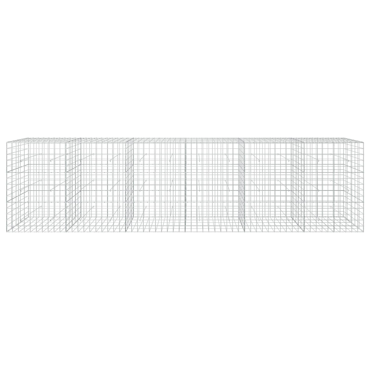 Gabion with 3.5 mm Wire and 10x10 cm Mesh 50x50x150 cm Height 150 cm Thickness 50 cm 50–1000 cm 600 cm