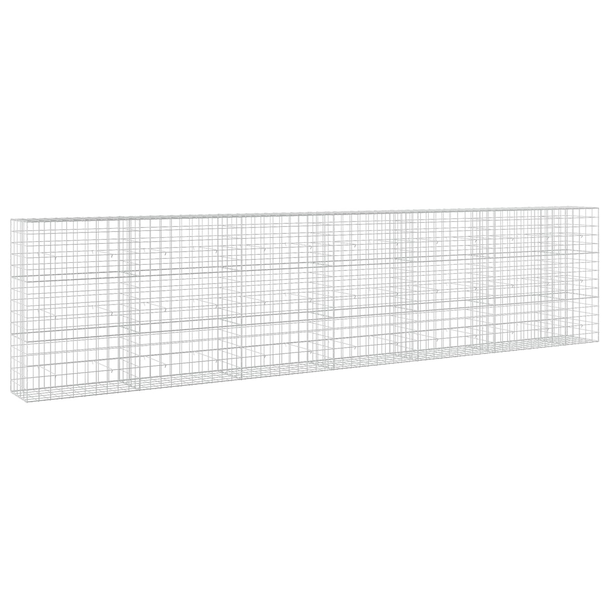 vidaXL Gabion with 3.5 mm Wire and 10x10 cm Mesh 650x50x150 cm 2