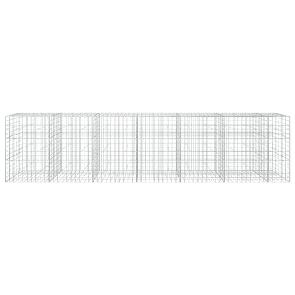 vidaXL Gabion with 3.5 mm Wire and 10x10 cm Mesh 650x50x150 cm 3