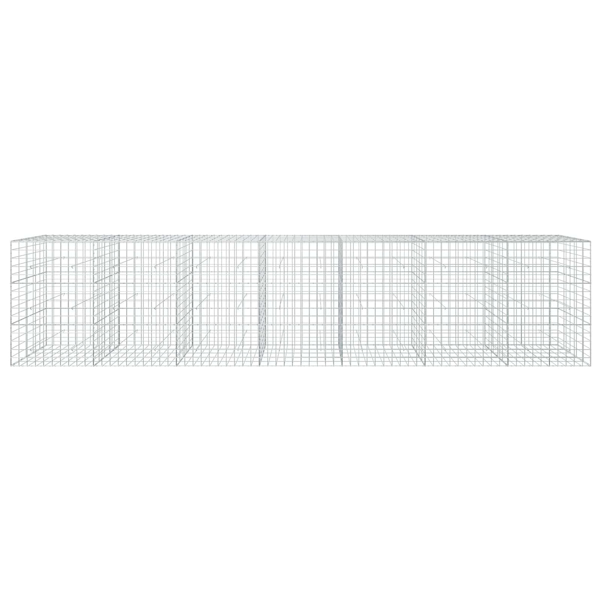 vidaXL Gabion with 3.5 mm Wire and 10x10 cm Mesh 700x50x150 cm 3