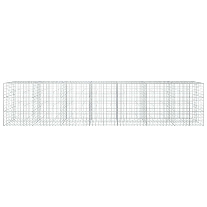 vidaXL Gabion with 3.5 mm Wire and 10x10 cm Mesh 700x50x150 cm 3