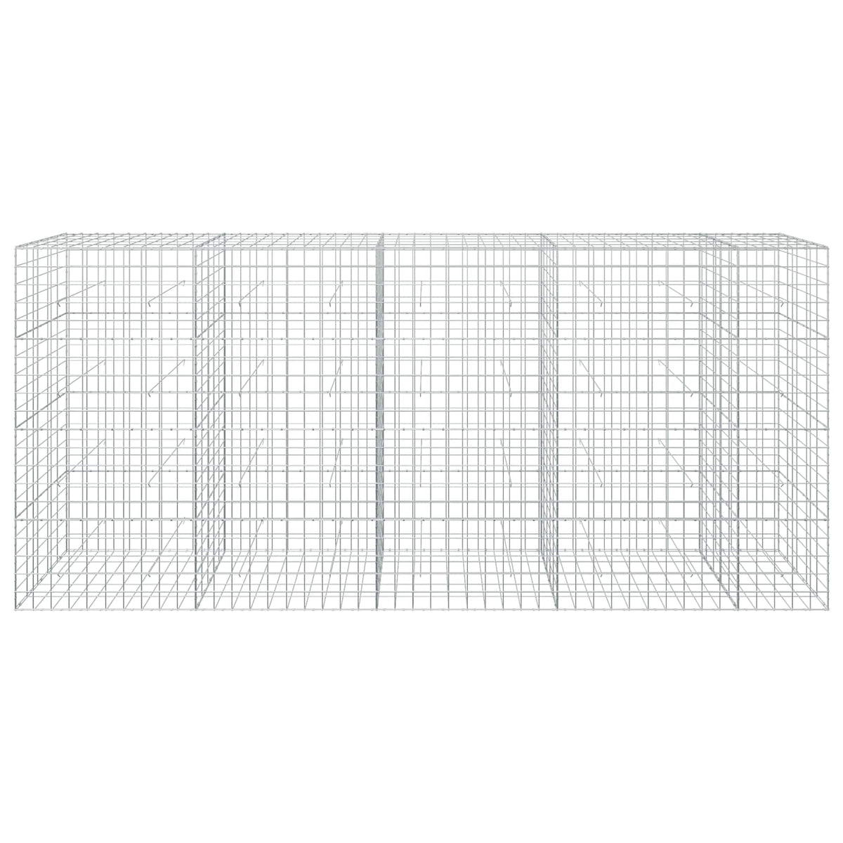 vidaXL Gabion with 3.5 mm Wire and 10x10 cm Mesh 450x50x200 cm 3