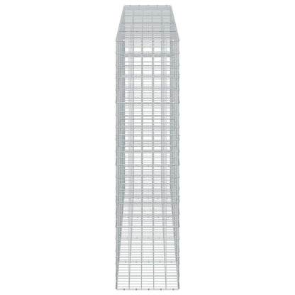 vidaXL Gabion with 3.5 mm Wire and 10x10 cm Mesh 450x50x200 cm 4