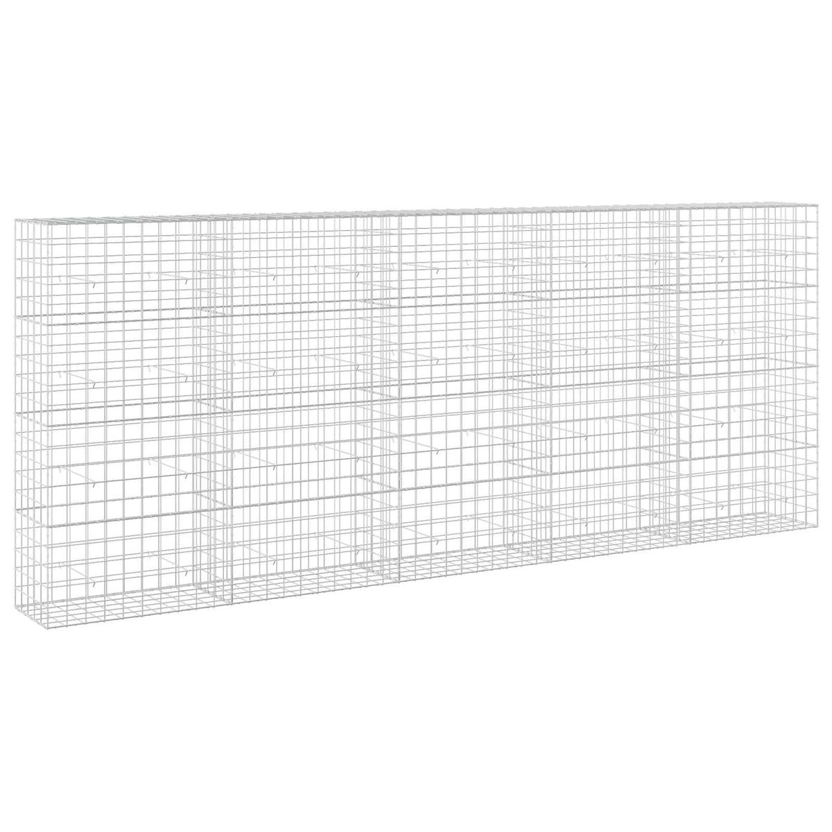 vidaXL Gabion with 3.5 mm Wire and 10x10 cm Mesh 500x50x200 cm 2
