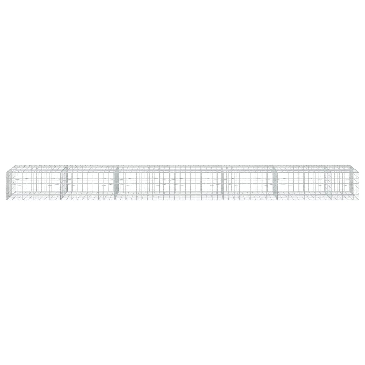 vidaXL Gabion with 3.5 mm Wire and 10x10 cm Mesh 650x100x50 cm 3