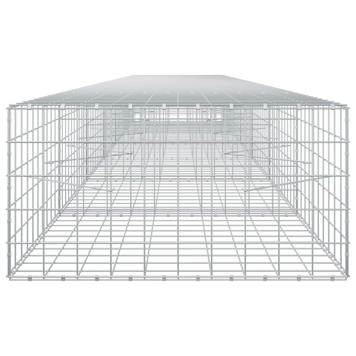 vidaXL Gabion with 3.5 mm Wire and 10x10 cm Mesh 650x100x50 cm 4