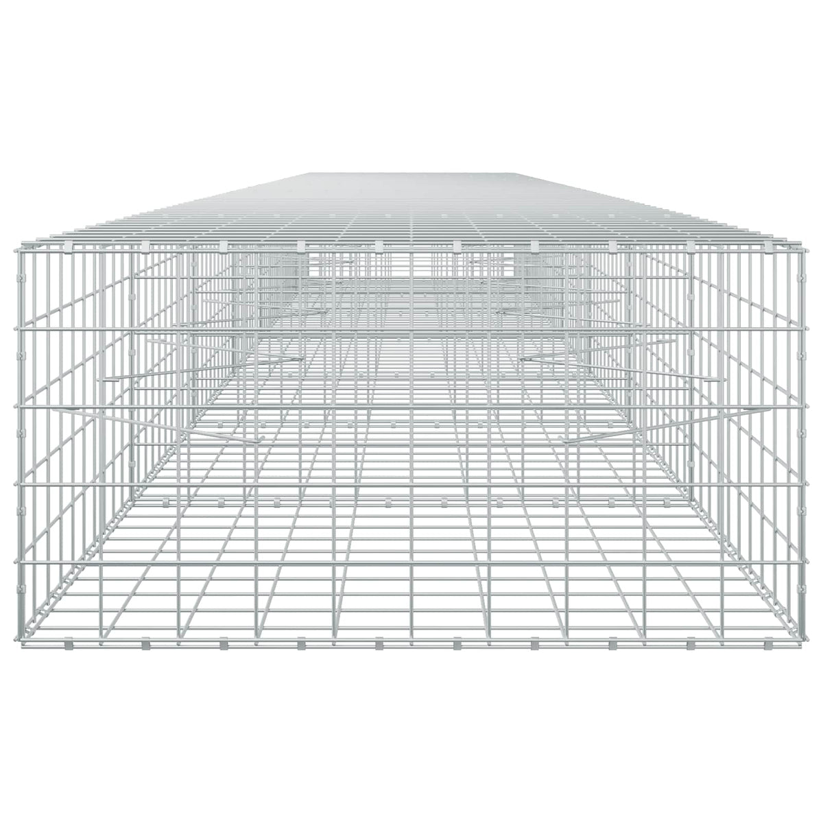 vidaXL Gabion with 3.5 mm Wire and 10x10 cm Mesh 700x100x50 cm 4
