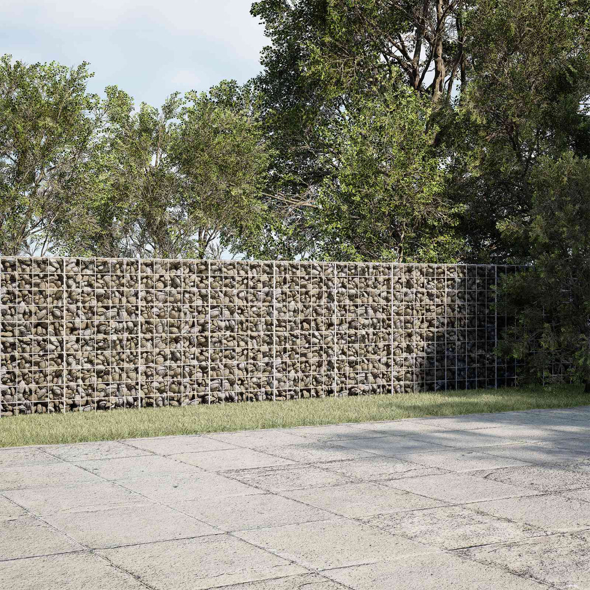 vidaXL Gabion with 3.5 mm Wire and 10x10 cm Mesh 400x100x100 cm 1