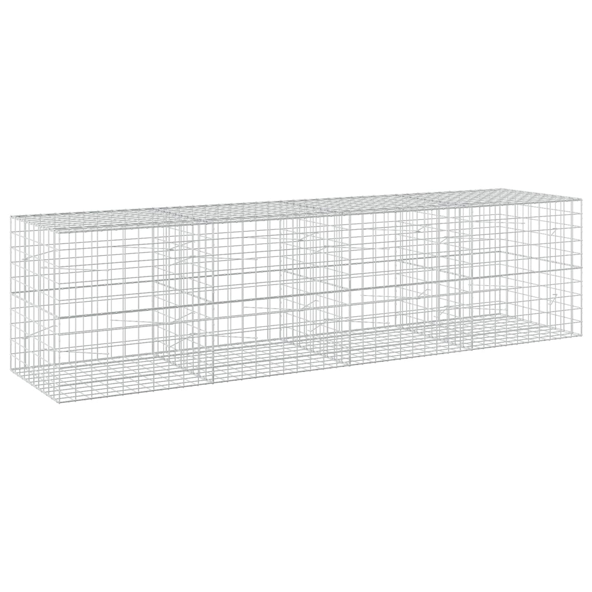 vidaXL Gabion with 3.5 mm Wire and 10x10 cm Mesh 400x100x100 cm 2