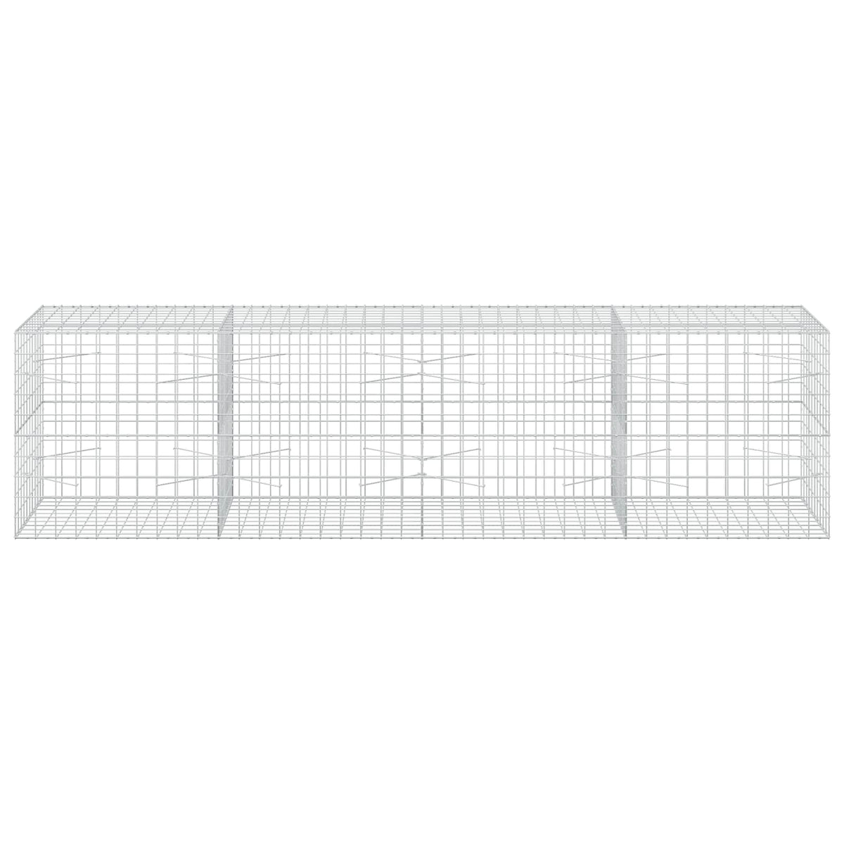vidaXL Gabion with 3.5 mm Wire and 10x10 cm Mesh 400x100x100 cm 3