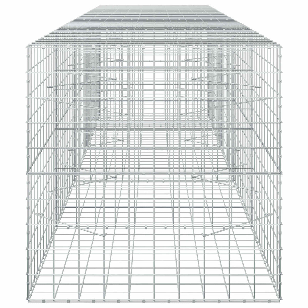 vidaXL Gabion with 3.5 mm Wire and 10x10 cm Mesh 450x100x100 cm 4