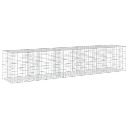 vidaXL Gabion with 3.5 mm Wire and 10x10 cm Mesh 500x100x100 cm 2