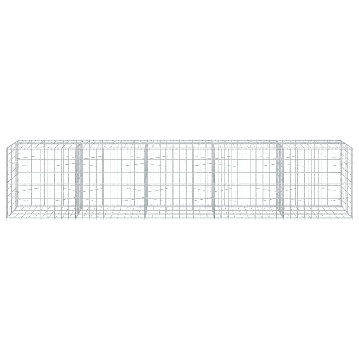 vidaXL Gabion with 3.5 mm Wire and 10x10 cm Mesh 500x100x100 cm 3