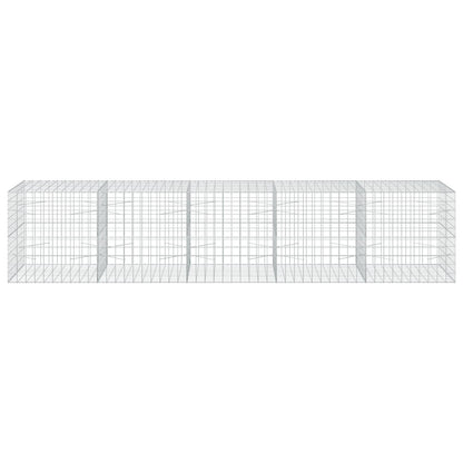 vidaXL Gabion with 3.5 mm Wire and 10x10 cm Mesh 500x100x100 cm 3