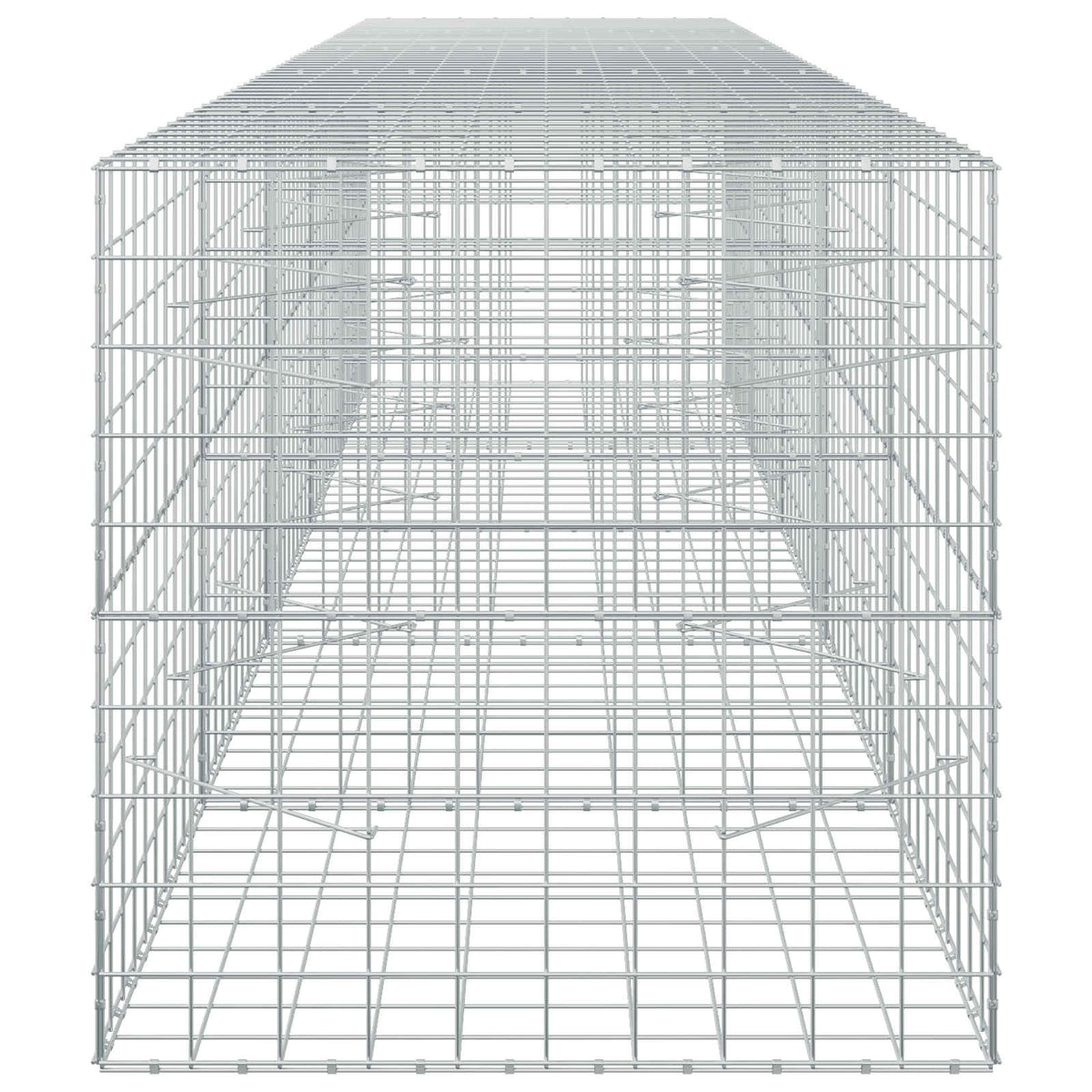 vidaXL Gabion with 3.5 mm Wire and 10x10 cm Mesh 500x100x100 cm 4