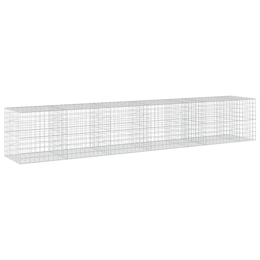 vidaXL Gabion with 3.5 mm Wire and 10x10 cm Mesh 550x100x100 cm 2