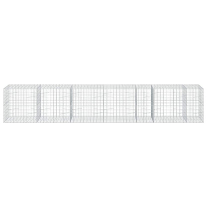 vidaXL Gabion with 3.5 mm Wire and 10x10 cm Mesh 550x100x100 cm 3