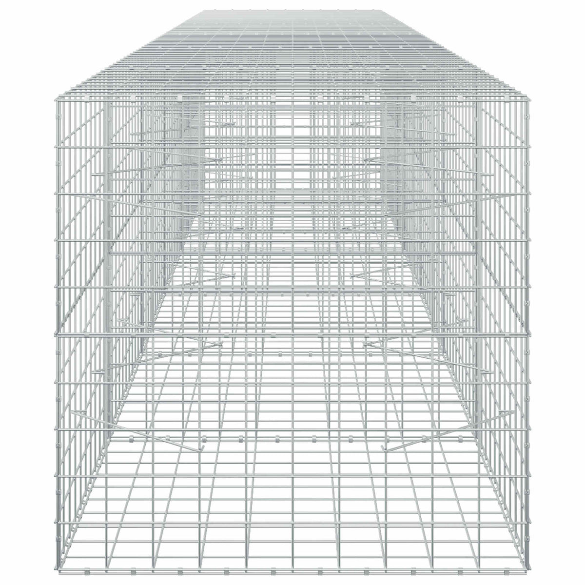 vidaXL Gabion with 3.5 mm Wire and 10x10 cm Mesh 550x100x100 cm 4