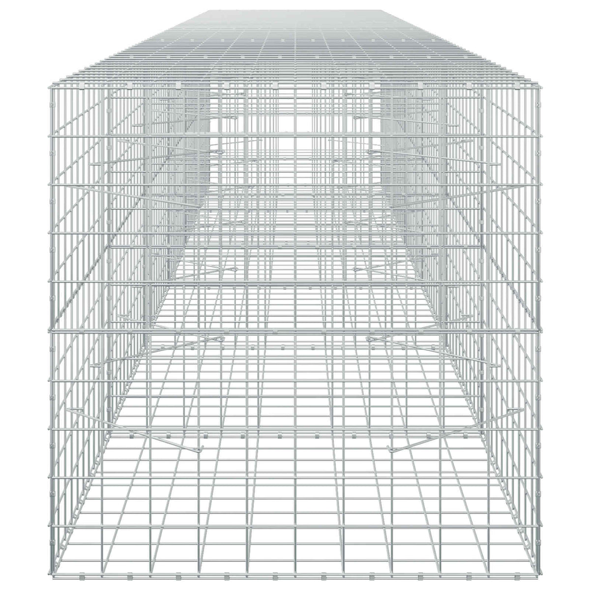 vidaXL Gabion with 3.5 mm Wire and 10x10 cm Mesh 600x100x100 cm 4
