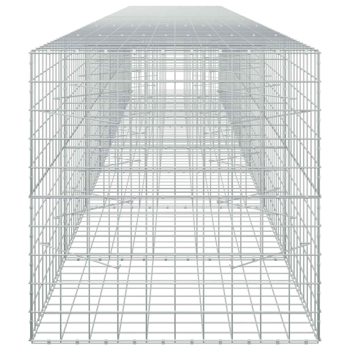 vidaXL Gabion with 3.5 mm Wire and 10x10 cm Mesh 700x100x100 cm 4