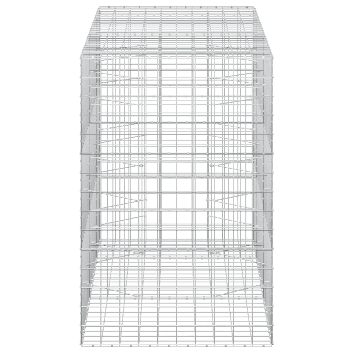 vidaXL Gabion with 3.5 mm Wire and 10x10 cm Mesh 250x100x150 cm 4
