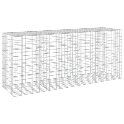 vidaXL Gabion with 3.5 mm Wire and 10x10 cm Mesh 350x100x150 cm 2
