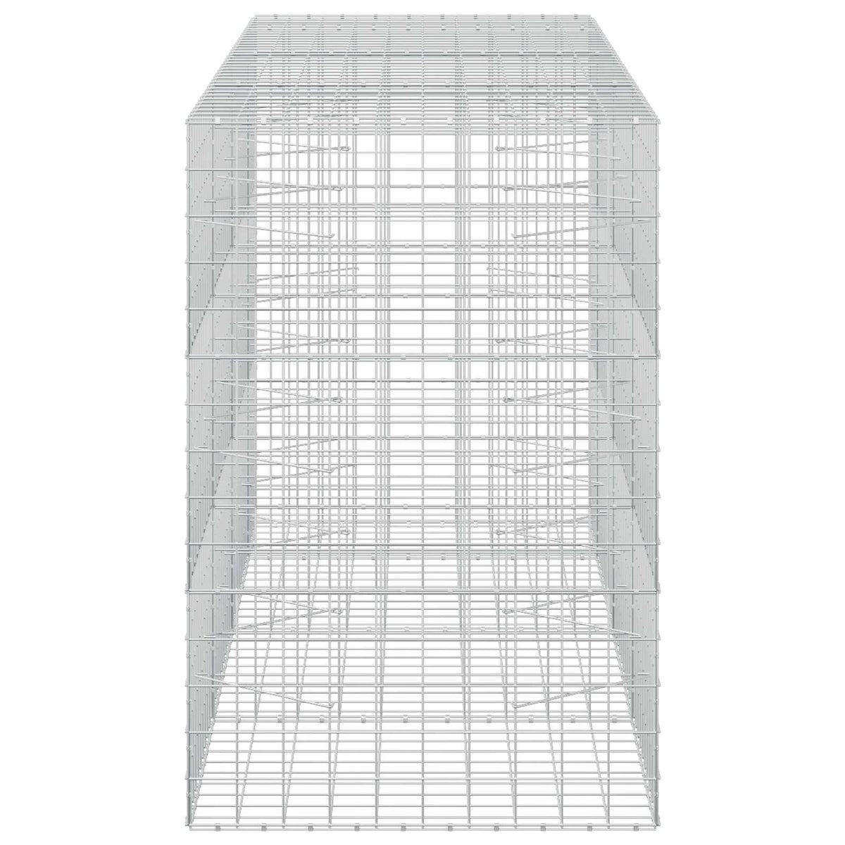 vidaXL Gabion with 3.5 mm Wire and 10x10 cm Mesh 350x100x150 cm 4