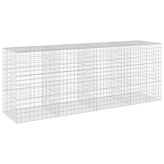 vidaXL Gabion with 3.5 mm Wire and 10x10 cm Mesh 400x100x150 cm 2