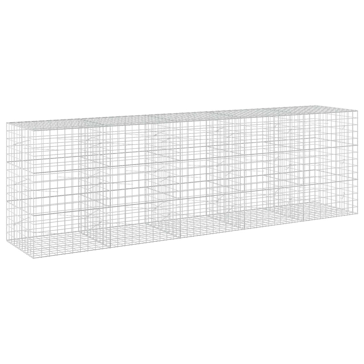 vidaXL Gabion with 3.5 mm Wire and 10x10 cm Mesh 500x100x150 cm 2