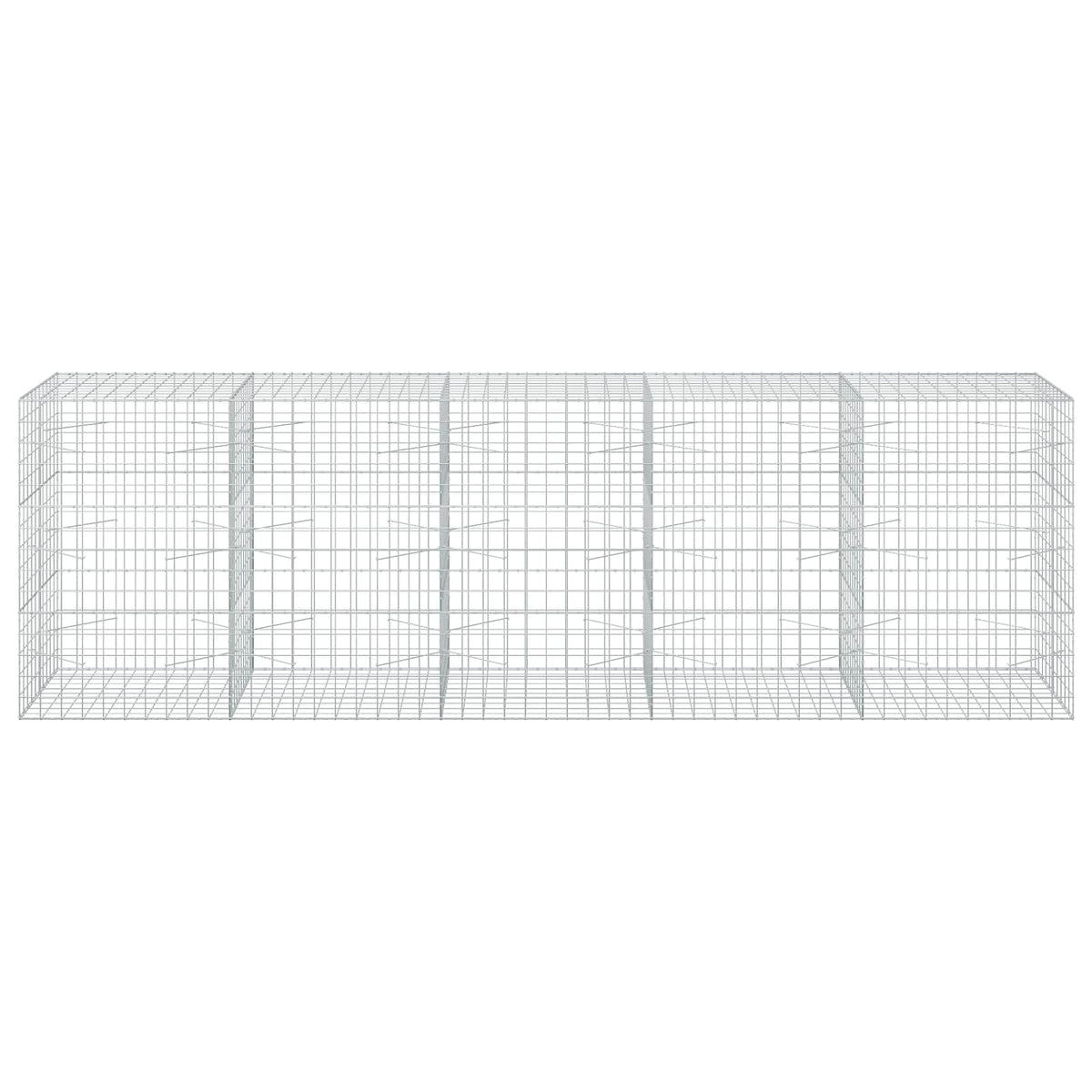 vidaXL Gabion with 3.5 mm Wire and 10x10 cm Mesh 500x100x150 cm 3