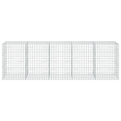 vidaXL Gabion with 3.5 mm Wire and 10x10 cm Mesh 500x100x150 cm 3