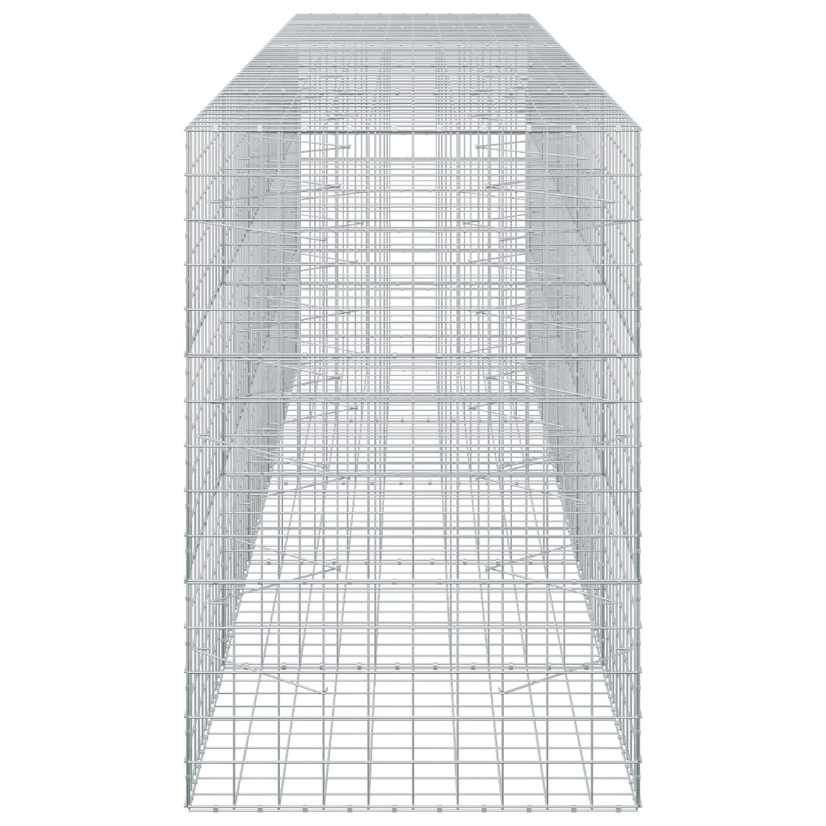 vidaXL Gabion with 3.5 mm Wire and 10x10 cm Mesh 500x100x150 cm 4
