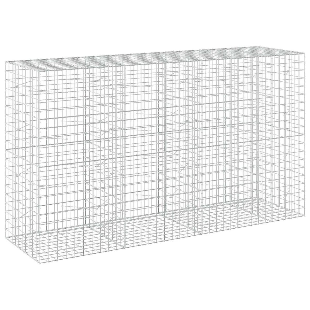 vidaXL Gabion with 3.5 mm Wire and 10x10 cm Mesh 350x100x200 cm 2