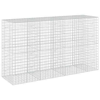 vidaXL Gabion with 3.5 mm Wire and 10x10 cm Mesh 350x100x200 cm 2