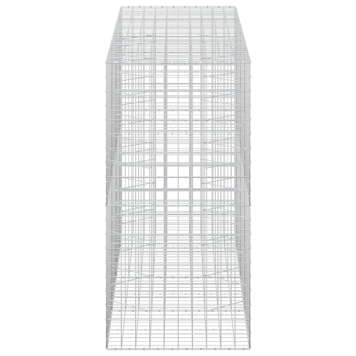vidaXL Gabion with 3.5 mm Wire and 10x10 cm Mesh 350x100x200 cm 4