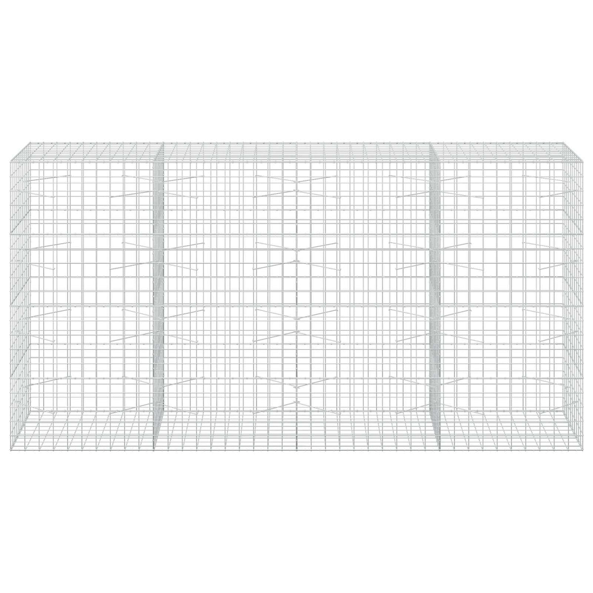 vidaXL Gabion with 3.5 mm Wire and 10x10 cm Mesh 400x100x200 cm 3