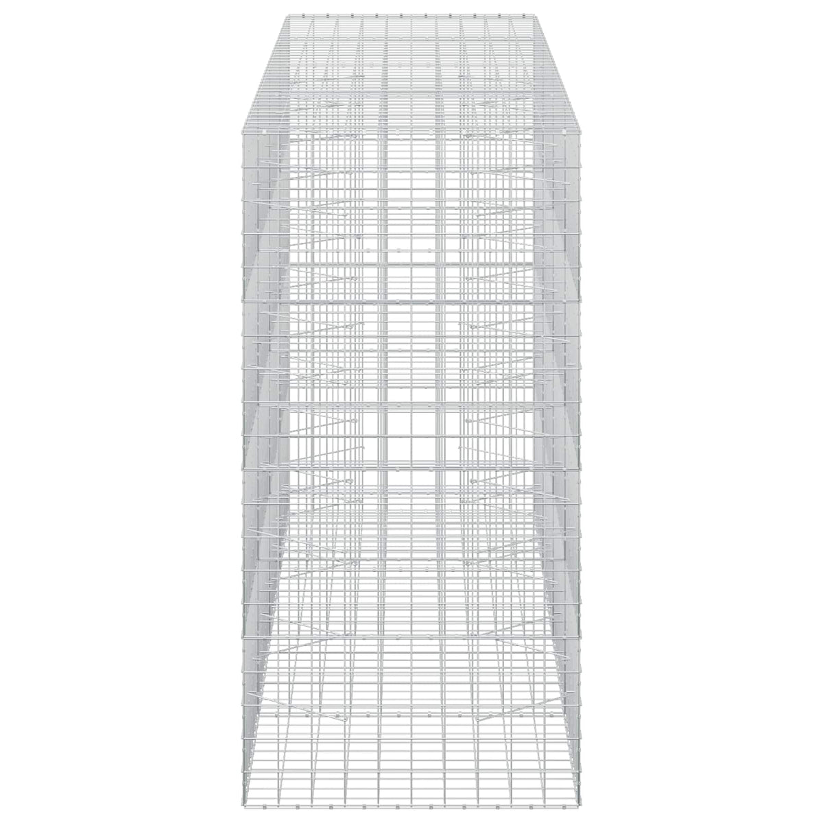 vidaXL Gabion with 3.5 mm Wire and 10x10 cm Mesh 400x100x200 cm 4