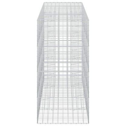 vidaXL Gabion with 3.5 mm Wire and 10x10 cm Mesh 400x100x200 cm 4