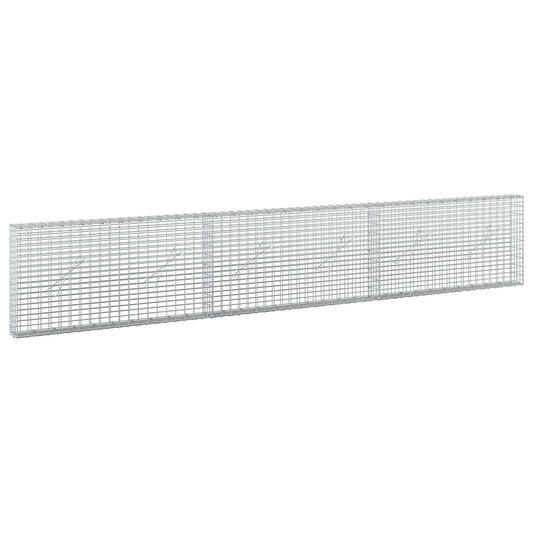 vidaXL Gabion with 5 mm Wire and 5x2.5 cm Mesh 300x10x50 cm 2