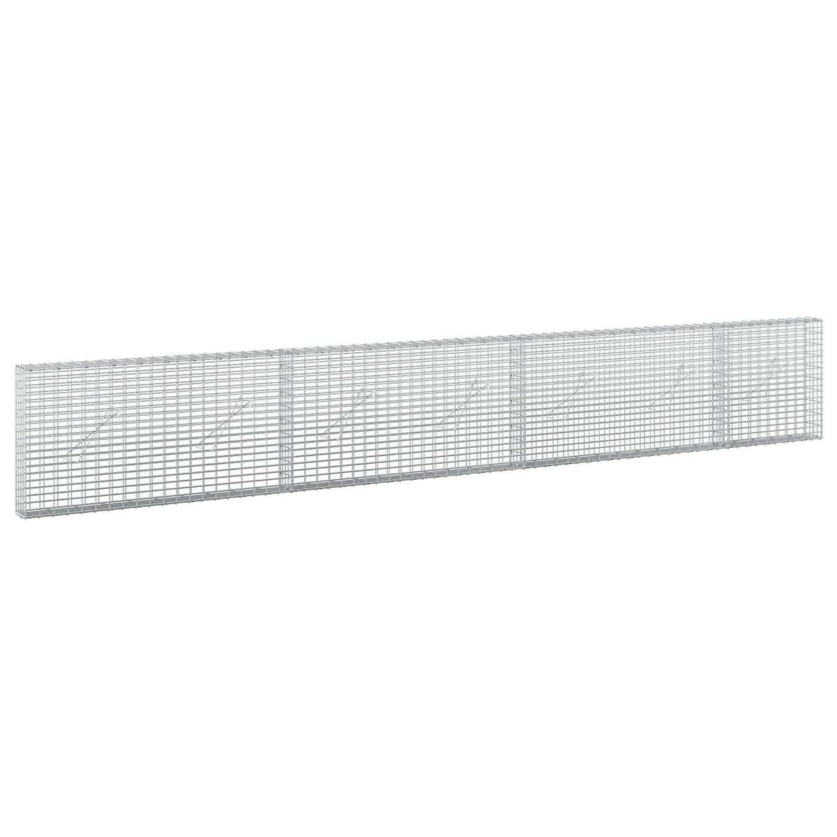 Gabion with 5 mm Wire and 5x2.5 cm Mesh 50x10x50 cm Height 50 cm Thickness 10 cm 50–1100 cm 350 cm