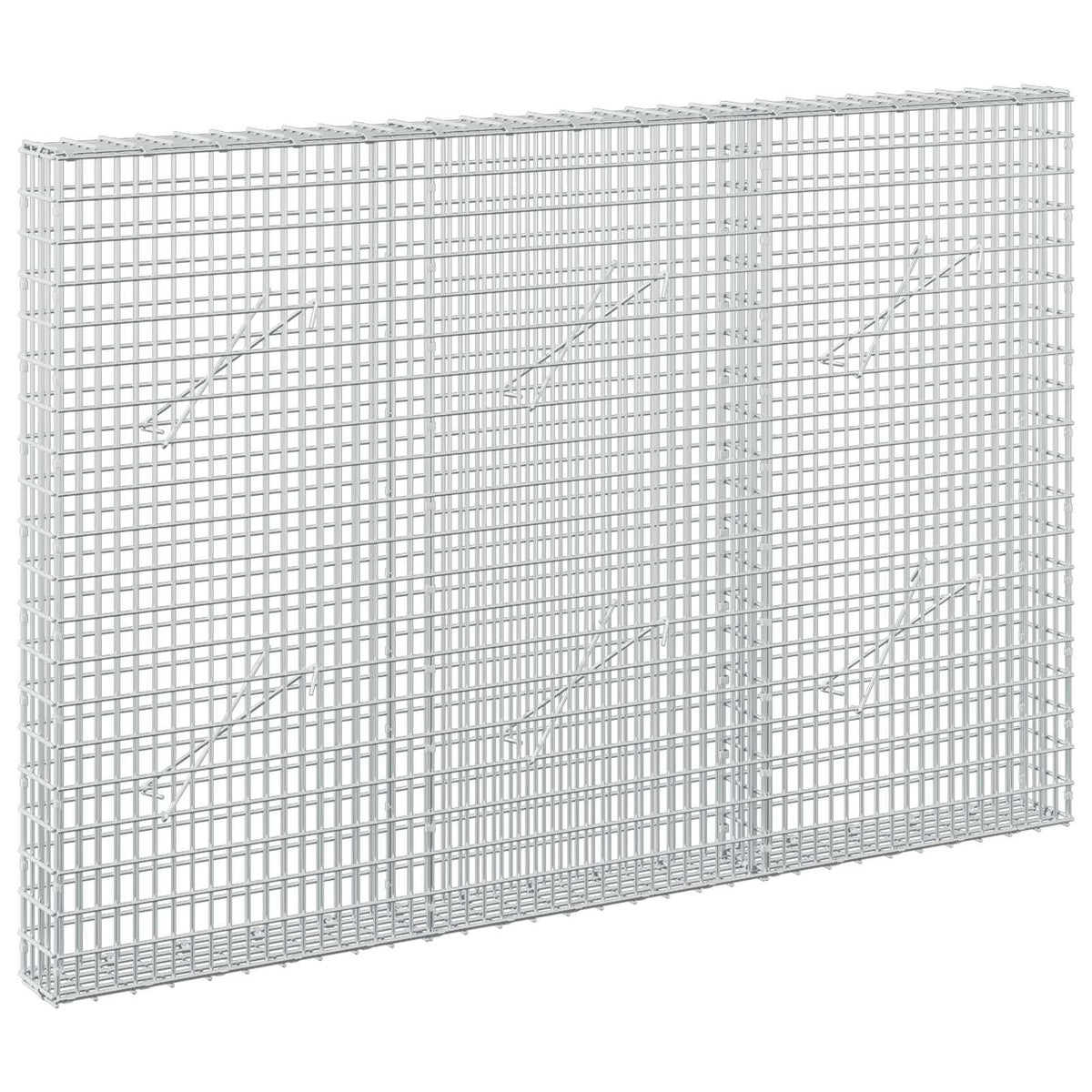 Gabion with 5 mm Wire and 5x2.5 cm Mesh 50x10x100 cm Height 100 cm Thickness 10 cm 50–1000 cm 150 cm