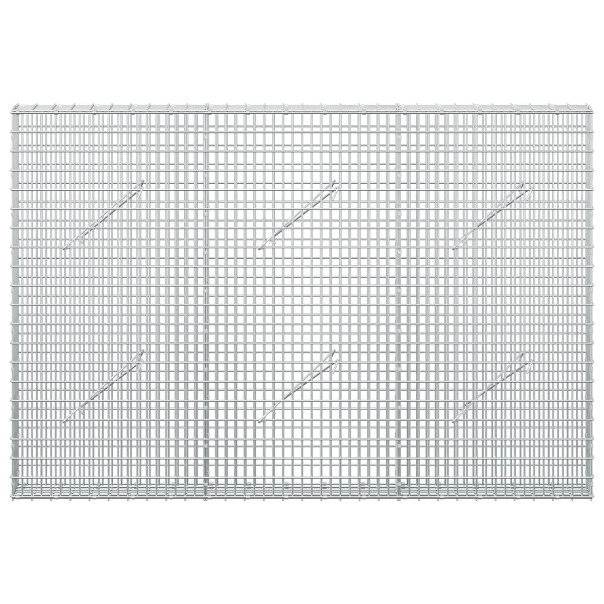 vidaXL Gabion with 5 mm Wire and 5x2.5 cm Mesh 150x10x100 cm 3