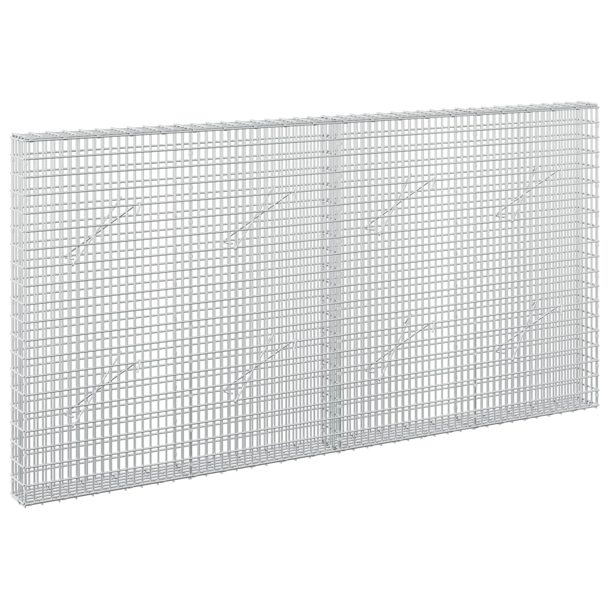 Gabion with 5 mm Wire and 5x2.5 cm Mesh 50x10x100 cm Height 100 cm Thickness 10 cm 50–1000 cm 200 cm