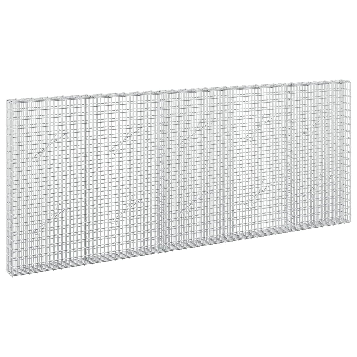 vidaXL Gabion with 5 mm Wire and 5x2.5 cm Mesh 250x10x100 cm 2