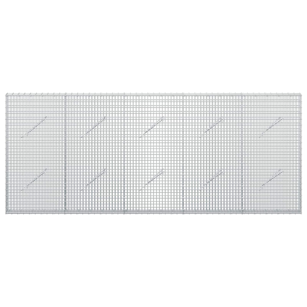 vidaXL Gabion with 5 mm Wire and 5x2.5 cm Mesh 250x10x100 cm 3