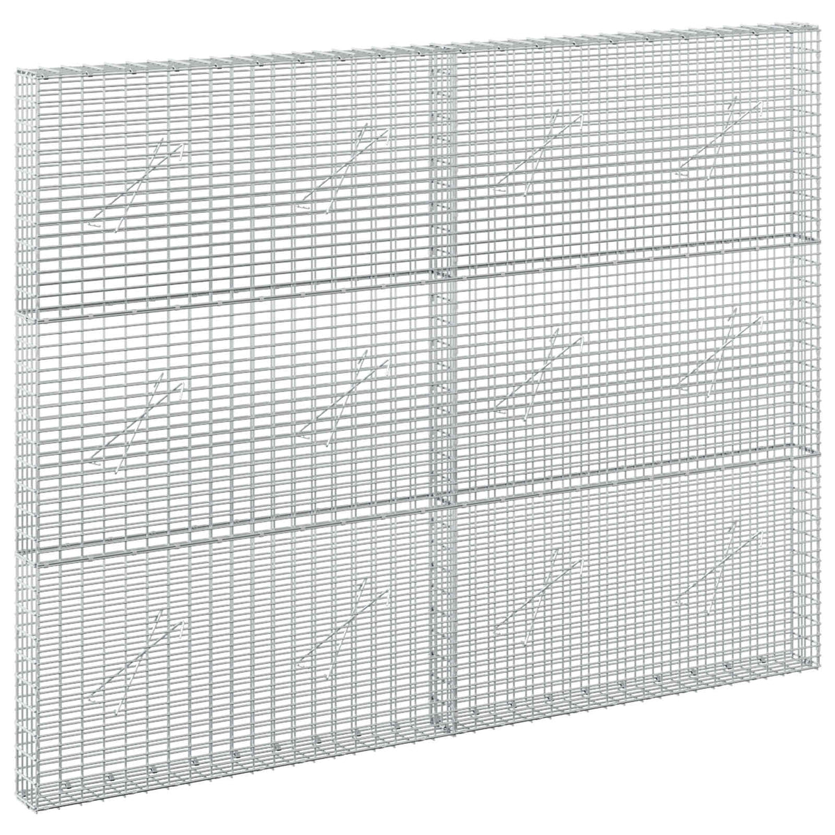 vidaXL Gabion with 5 mm Wire and 5x2.5 cm Mesh 200x10x150 cm 2