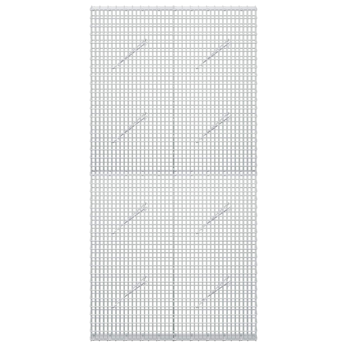 vidaXL Gabion with 5 mm Wire and 5x2.5 cm Mesh 100x10x200 cm 3