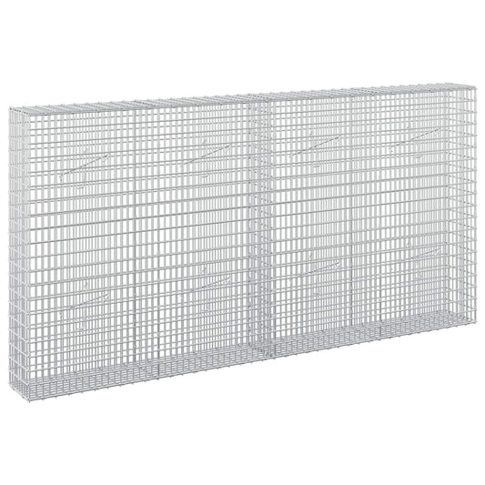 vidaXL Gabion with 5 mm Wire and 5x2.5 cm Mesh 200x20x100 cm 2
