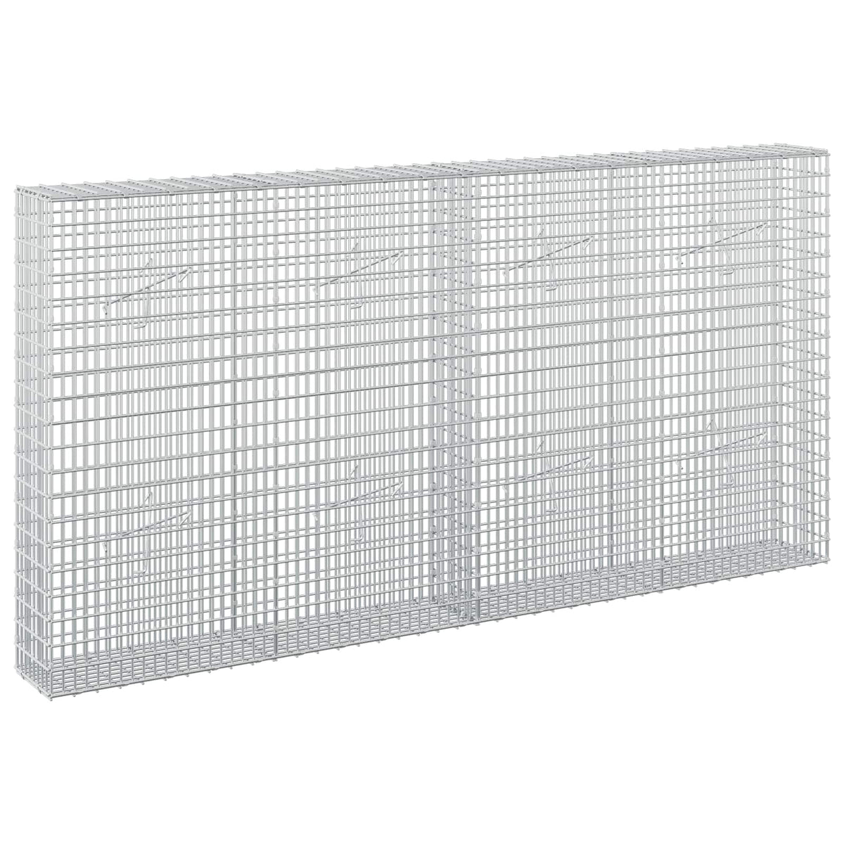 Gabion with 5 mm Wire and 5x2.5 cm Mesh 50x20x100 cm Height 100 cm Thickness 20 cm 50–1100 cm 200 cm